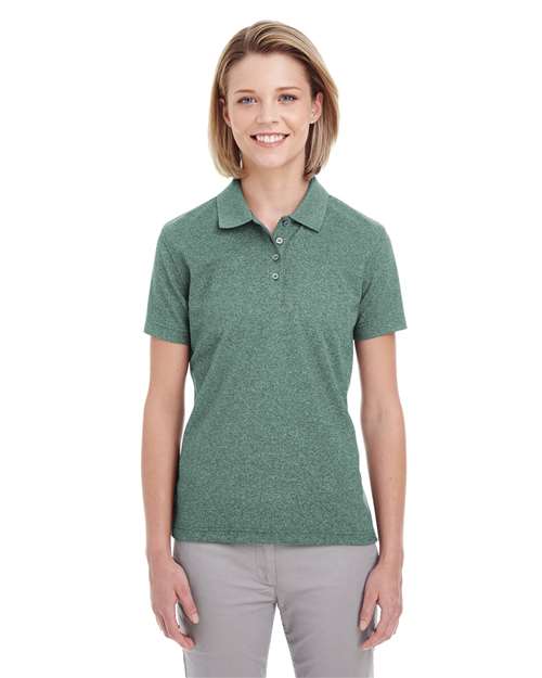 Women's Heathered Pique Polo – UC100W - UltraClub