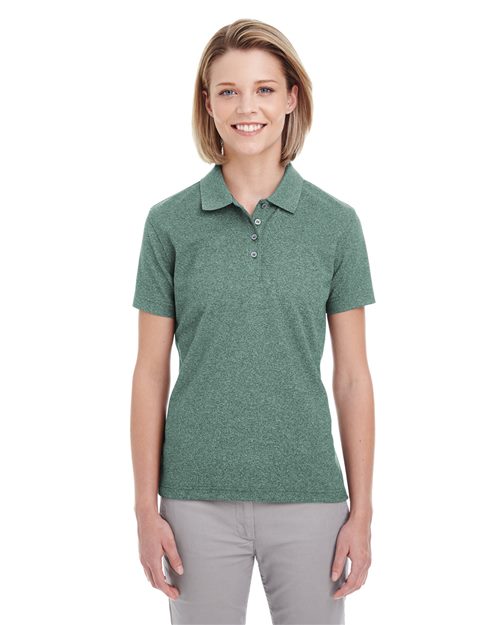Women's Heathered Pique Polo – UC100W - UltraClub