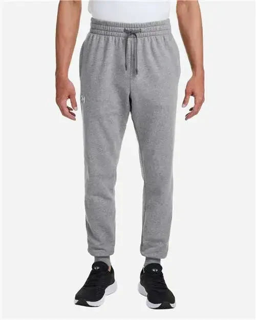 A man wearing custom sweatpants