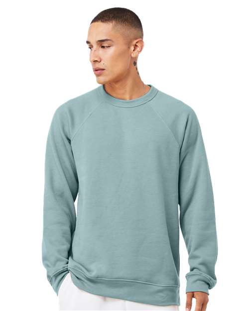 Unisex Sponge Fleece Raglan Crewneck Sweatshirt - BELLA + CANVAS - 3901