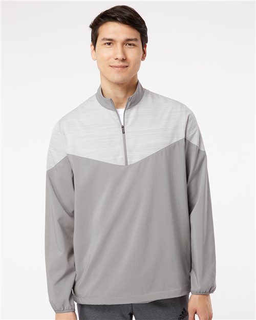 Heather Chevron Quarter-Zip Windshirt – A546 - Adidas