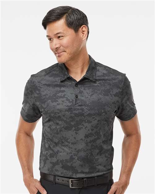 Men's All Over Camo Print Polo - Adidas - A550