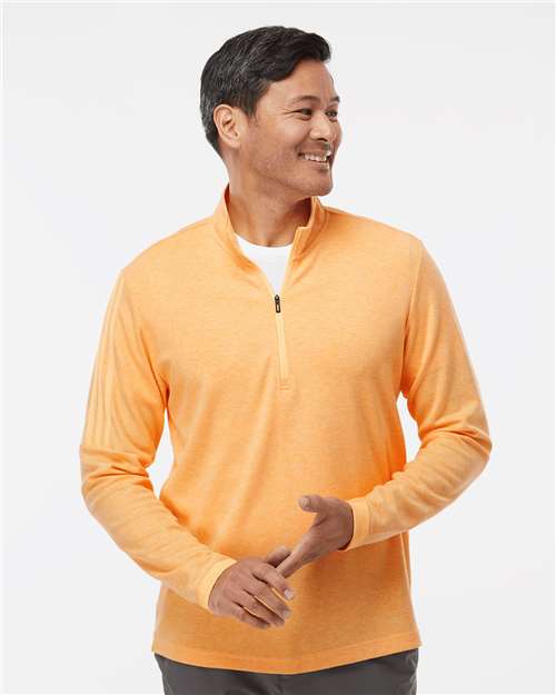 Men's 3-Stripes Quarter-Zip Sweater Pullover - Adidas - A554