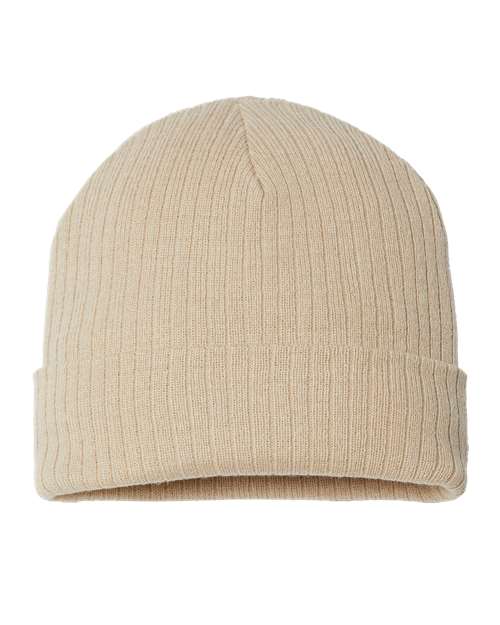 Sustainable Rib Cuffed Beanie - Atlantis Headwear
