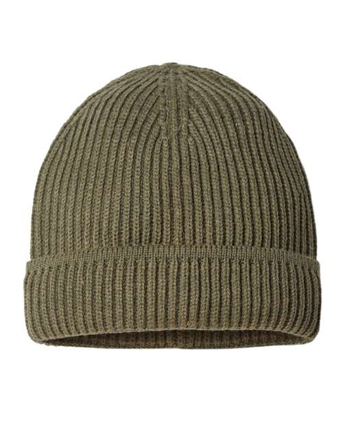 Sustainable Finish Edge Cuffed Beanie - Atlantis Headwear