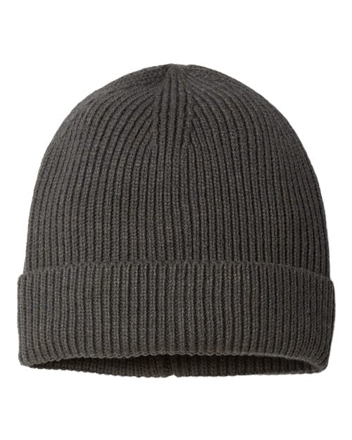 Sustainable Fine Rib Cuffed Beanie - Atlantis Headwear