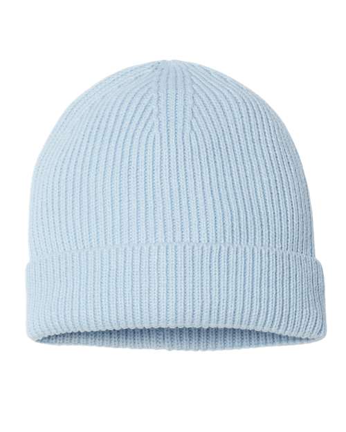 Sustainable Fine Rib Cuffed Beanie - Atlantis Headwear