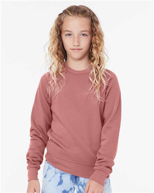 Youth Sponge Fleece Crewneck Sweatshirt - BELLA + CANVAS - 3901Y