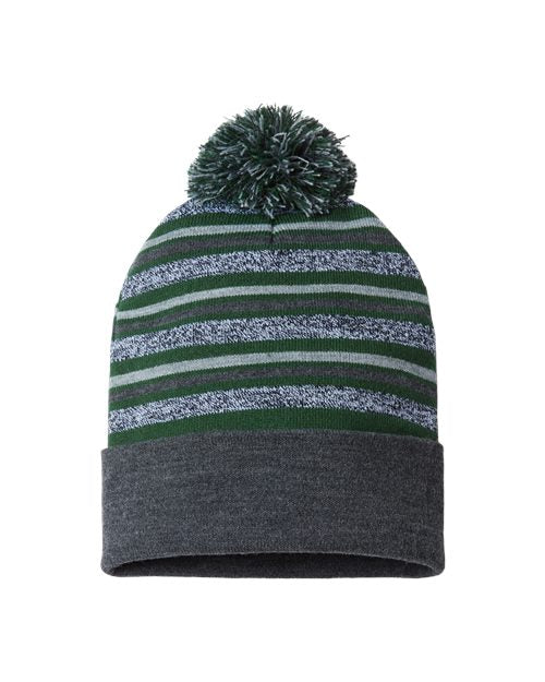 USA-Made Striped Beanie - CAP AMERICA