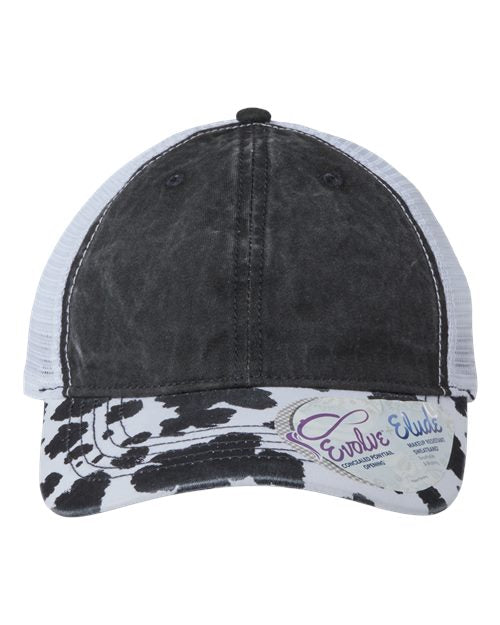 Women's Printed Bill with Mesh Back Cap - Infinity Her