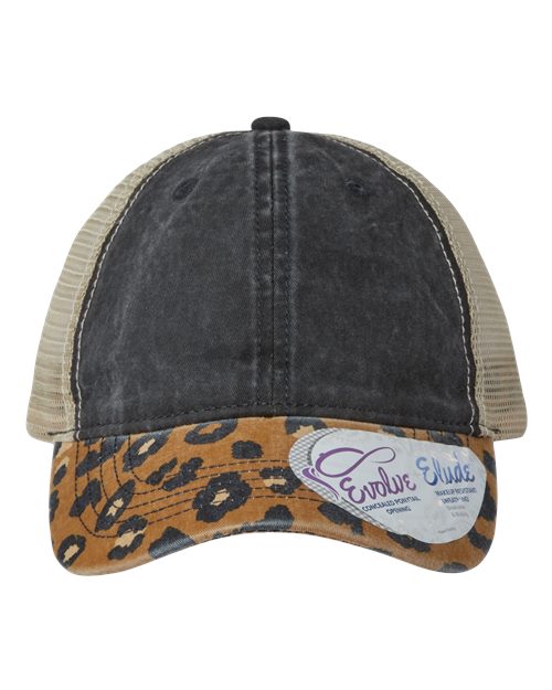 Women's Printed Bill with Mesh Back Cap - Infinity Her