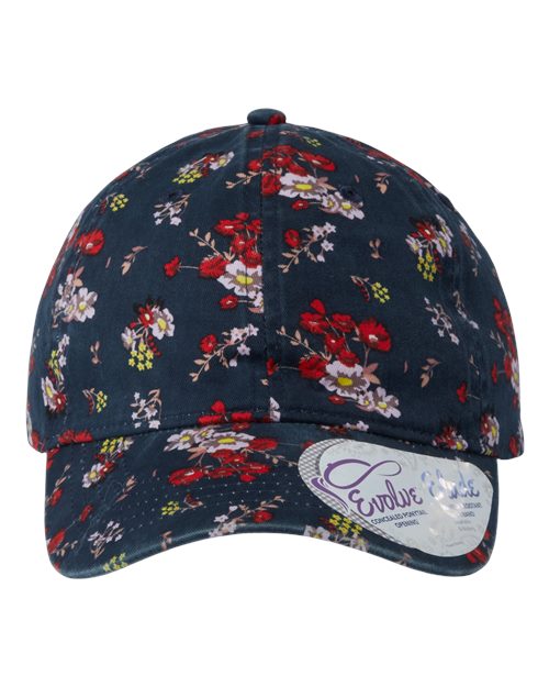 Women's Garment-Washed Fashion Print Cap - Infinity Her