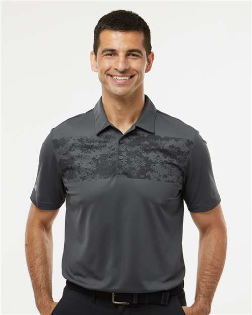 Men's Camo Chest Print Polo - Adidas - A585