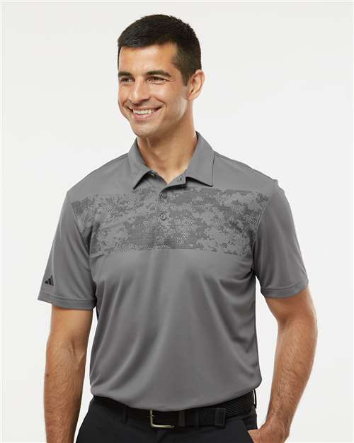 Men's Camo Chest Print Polo - Adidas – A585
