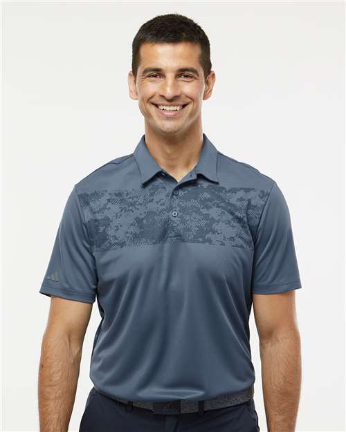 Men's Camo Chest Print Polo - Adidas – A585