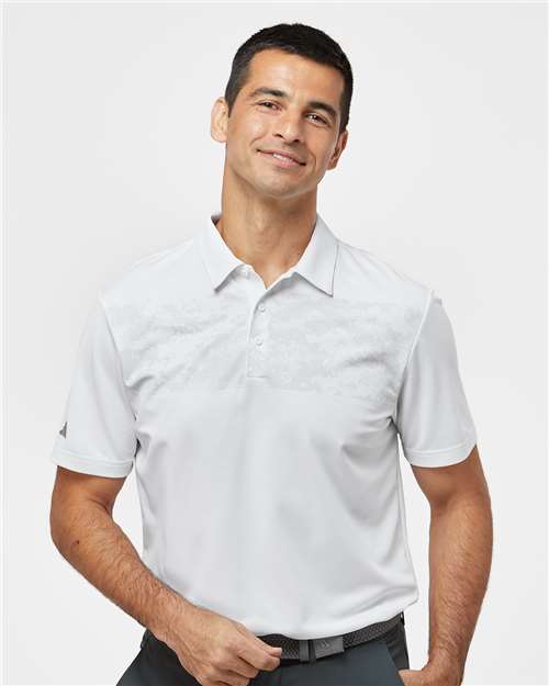 Men's Camo Chest Print Polo - Adidas - A585