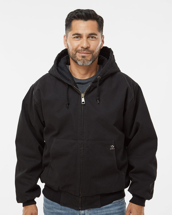 Men's Tall Cheyenne Boulder Cloth™ Hooded Jacket with Tricot Quilt Lining - DRI DUCK – 5020T