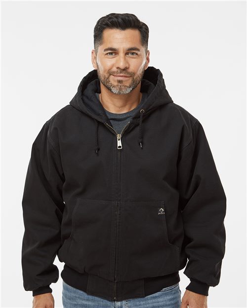 Men's Tall Cheyenne Boulder Cloth™ Hooded Jacket with Tricot Quilt Lining - DRI DUCK – 5020T