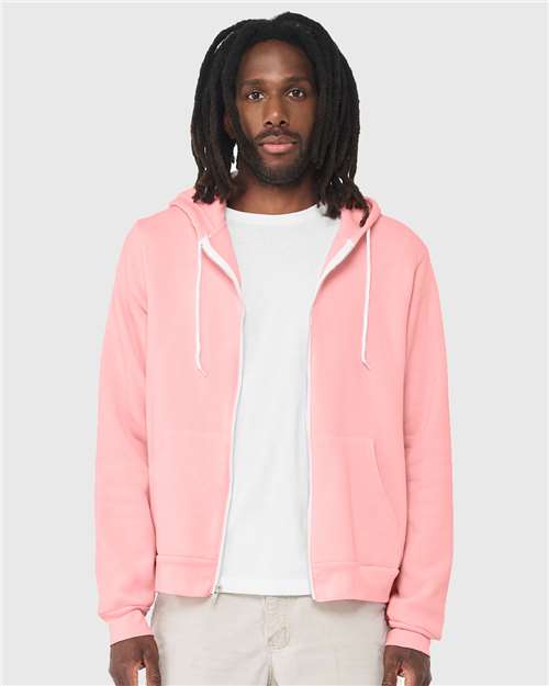 Unisex Sponge Fleece Full-Zip Hoodie Sweatshirt - BELLA + CANVAS - 3739