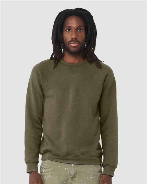 Unisex Sponge Fleece Raglan Crewneck Sweatshirt - BELLA + CANVAS - 3901