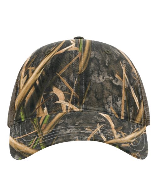 Garment Washed Printed Trucker Cap - Richardson