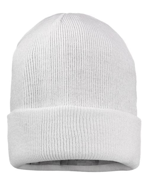 12" Jersey Lined Cuffed Beanie - Sportsman - SP12JL