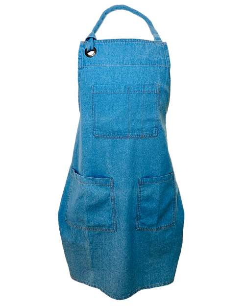 5-Pocket Recycled Cotton Denim Apron - Liberty Bags