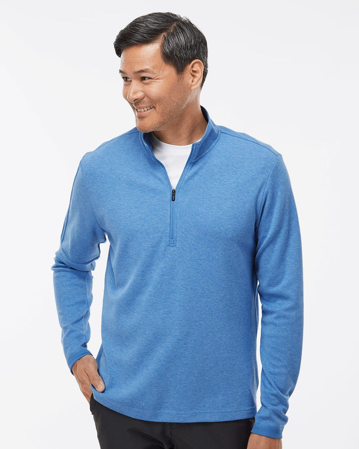 Men's 3-Stripes Quarter-Zip Sweater Pullover - Adidas - A554