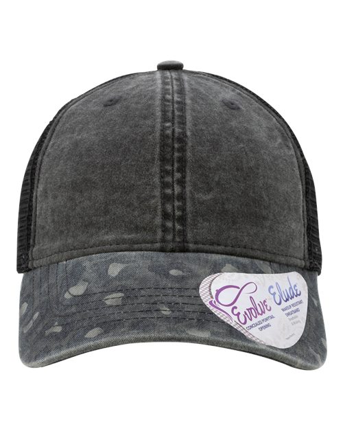Women's Printed Bill with Mesh Back Cap - Infinity Her