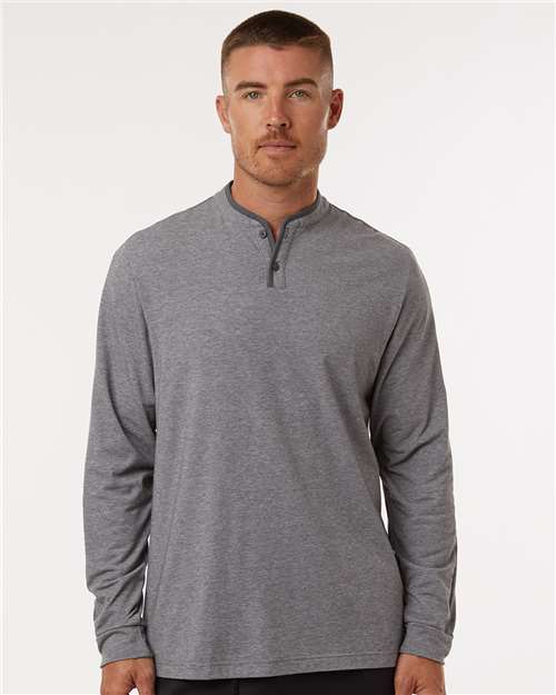 Men's Henley Long Sleeve T-Shirt - Adidas - A597