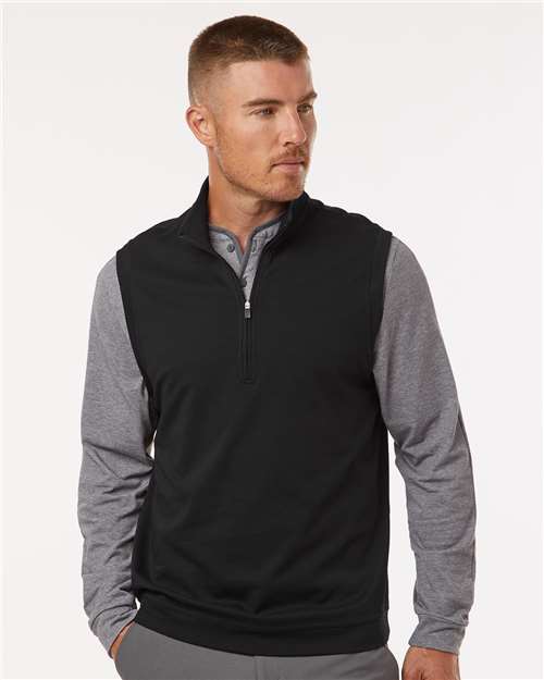 Men's Club Quarter-Zip Vest - Adidas - A599