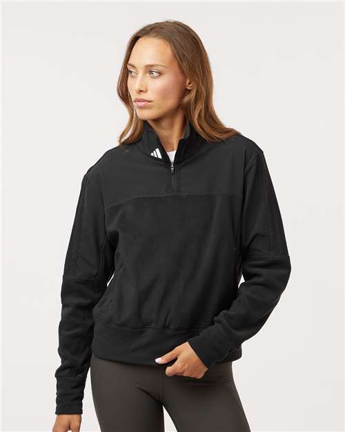 Women's Fleece Quarter-Zip Pullover - Adidas - A601