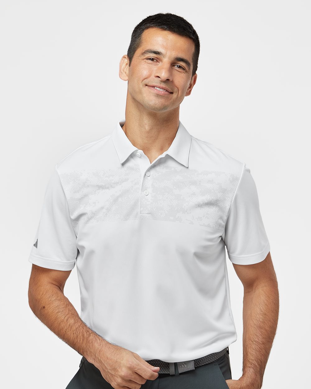 Men's Camo Chest Print Polo - Adidas - A585
