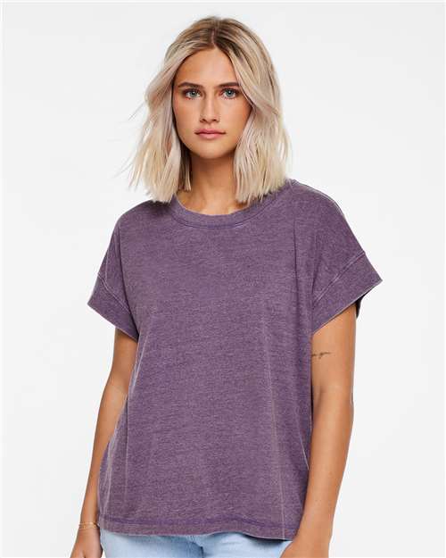 Women's Relaxed Vintage Wash Tee - LAT - 3502