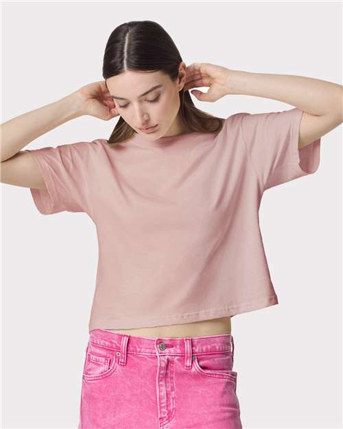 Women's Fine Jersey Boxy Tee - American Apparel - 102