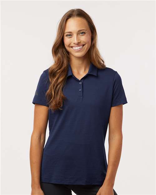 Women's Textured Stripe Polo - Adidas – A707