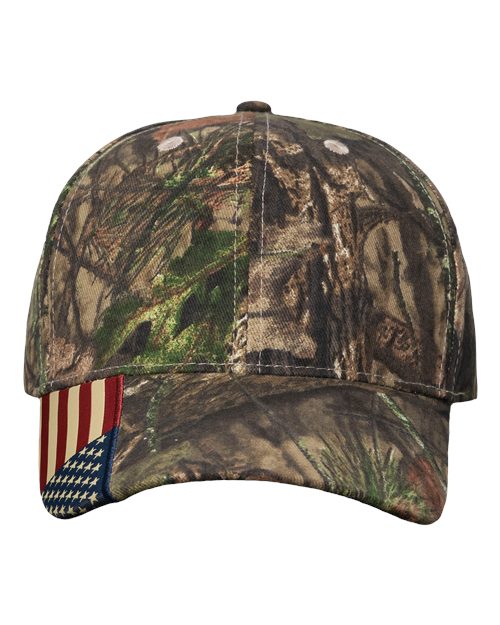 Camo Woven USA Flag Cap - Kati