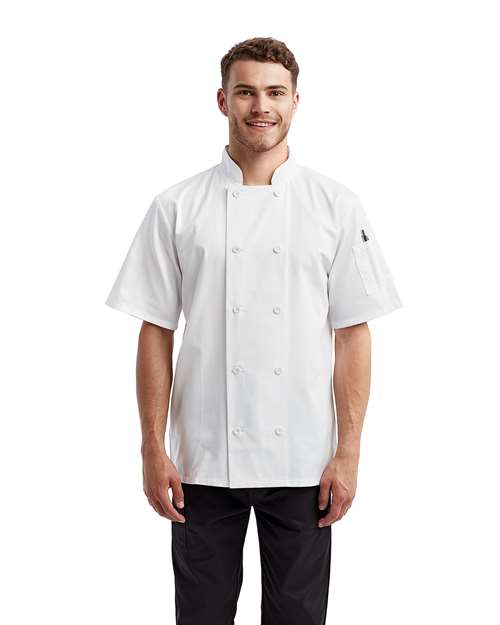 Unisex Short Sleeve Recycled Chef Coat - Artisan Collection by Reprime - RP656