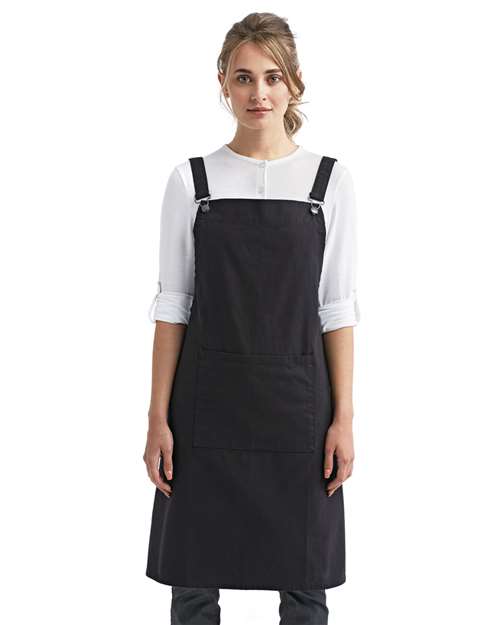 Cross Back Barista Bib Apron - Artisan Collection by Reprime – RP129