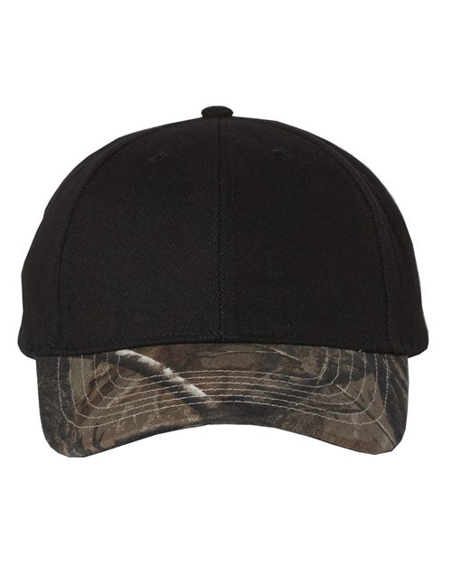 Solid Crown with Camo Bill Cap - Kati
