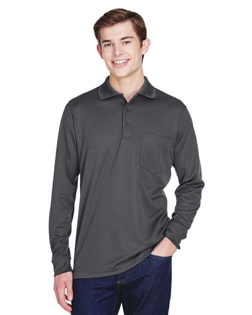 Men's Pinnacle Performance Long Sleeve Piqué Polo with Pocket - CORE365 - 88192P