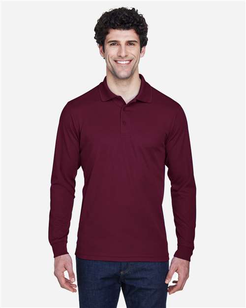 Men's Pinnacle Performance Long Sleeve Piqué Polo - CORE365 - 88192