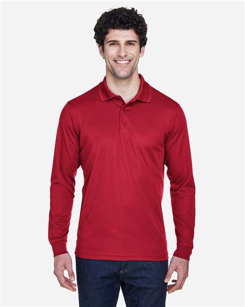Men's Pinnacle Performance Long Sleeve Piqué Polo - CORE365 - 88192