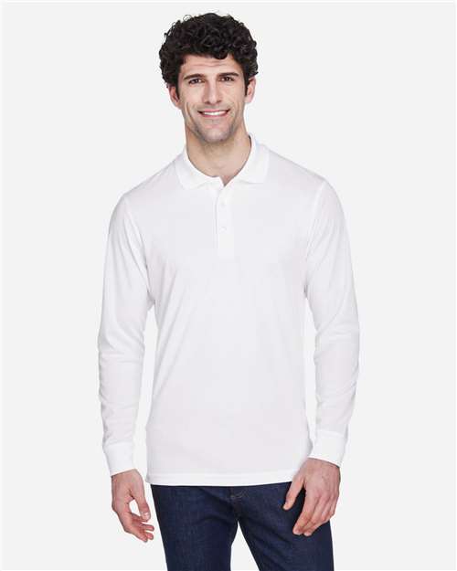 Men's Pinnacle Performance Long Sleeve Piqué Polo - CORE365 - 88192