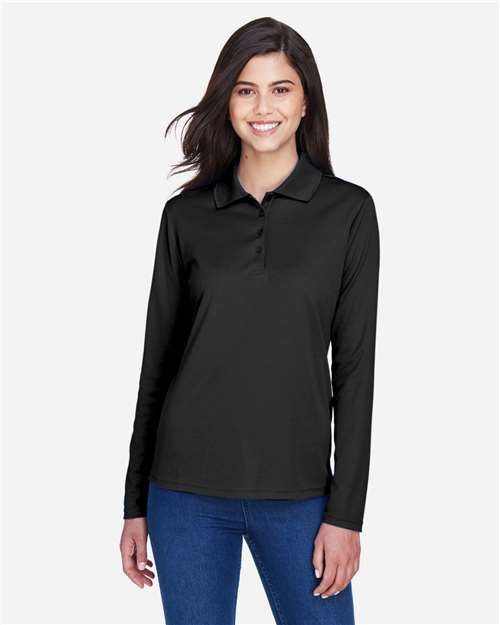 Women's Pinnacle Performance Long Sleeve Piqué Polo - CORE365 - 78192