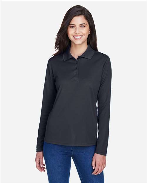 Women's Pinnacle Performance Long Sleeve Piqué Polo - CORE365 - 78192