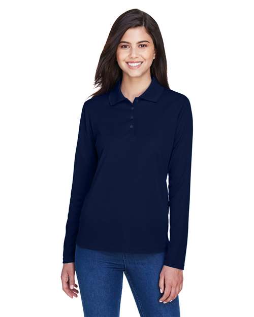 Women's Pinnacle Performance Long Sleeve Piqué Polo - CORE365 - 78192