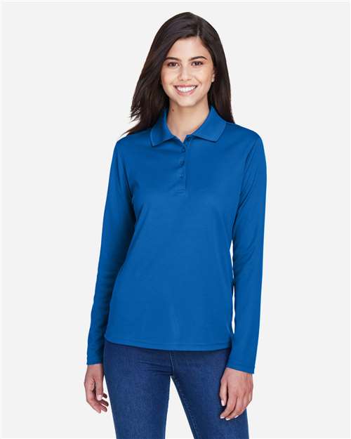 Women's Pinnacle Performance Long Sleeve Piqué Polo - CORE365 - 78192