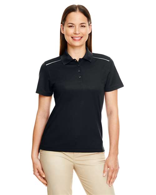 Women's Radiant Performance Piqué Polo with Reflective Piping - CORE365 - 78181R