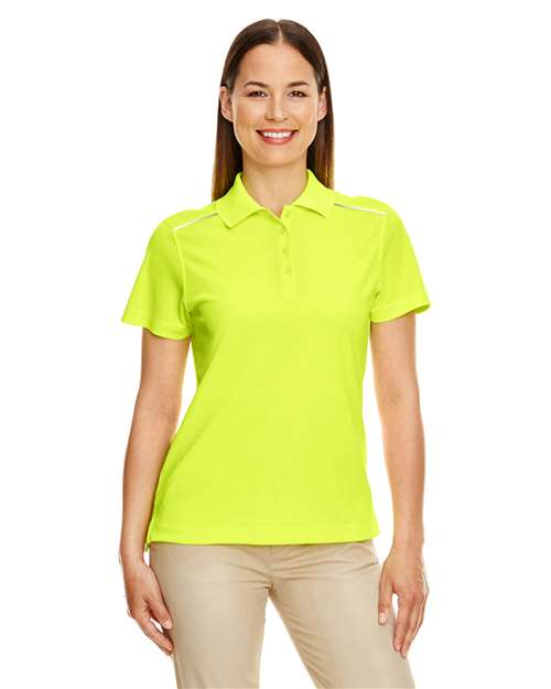 Women's Radiant Performance Piqué Polo with Reflective Piping - CORE365 - 78181R